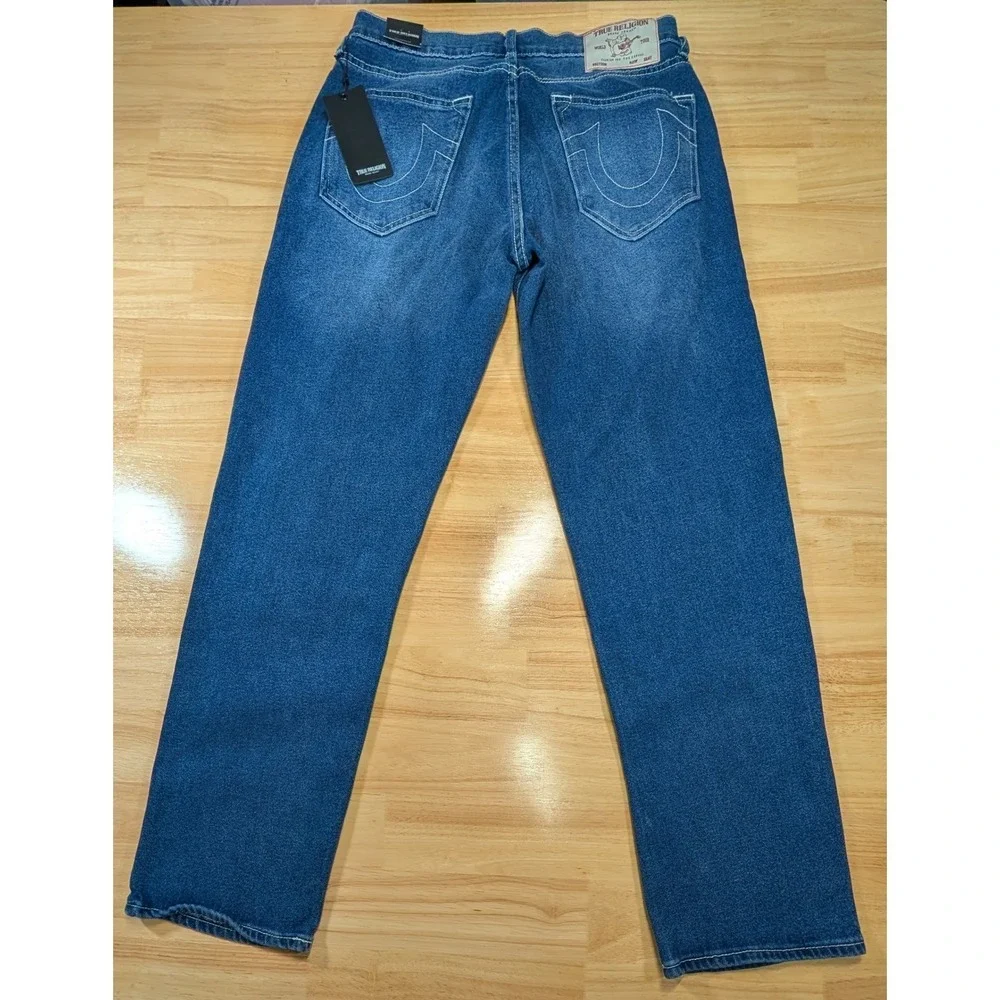 True Religion Bobby Relaxed Baggy Jeans Medium Rustic Barn Wash 30x32 700906 NEW